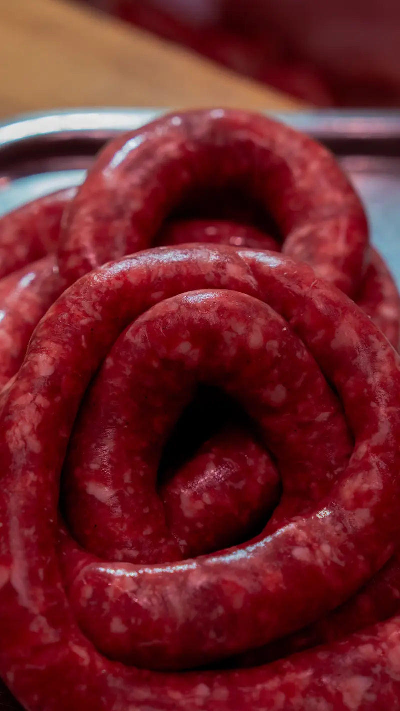 Salsiccia fresca arrotolata